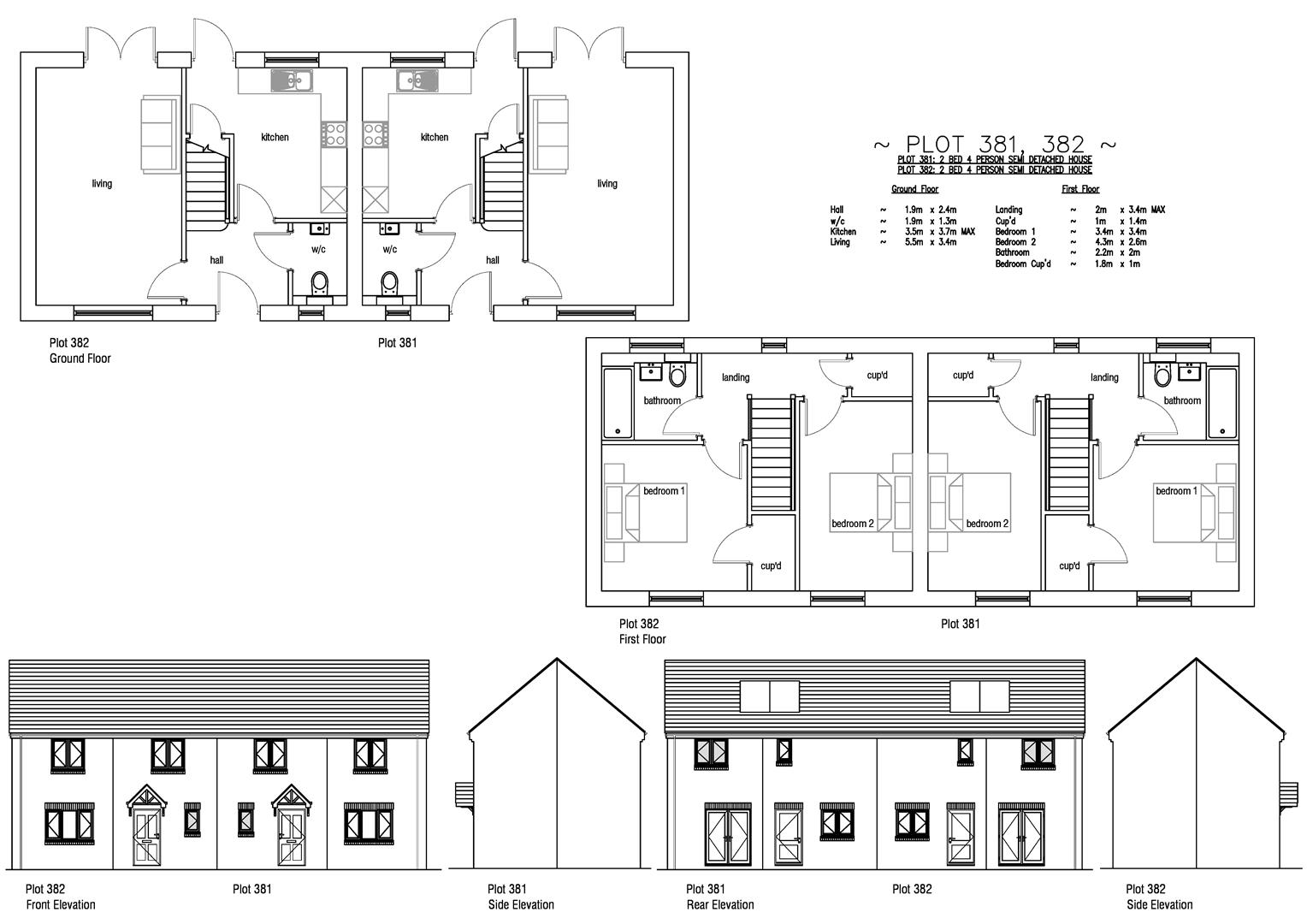 Floorplan for Plot 382 Curtis Fields, 3 Bramble Close, Weymouth, DT4 0FT