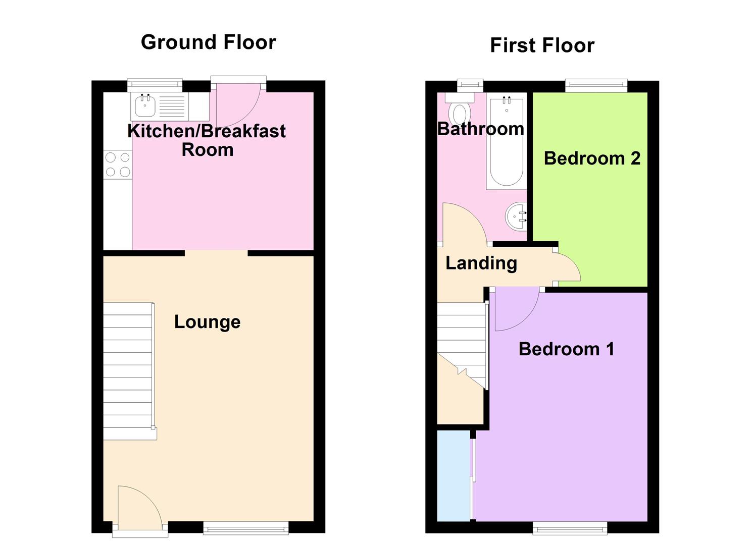 Floorplan for Lymes Close, Weymouth