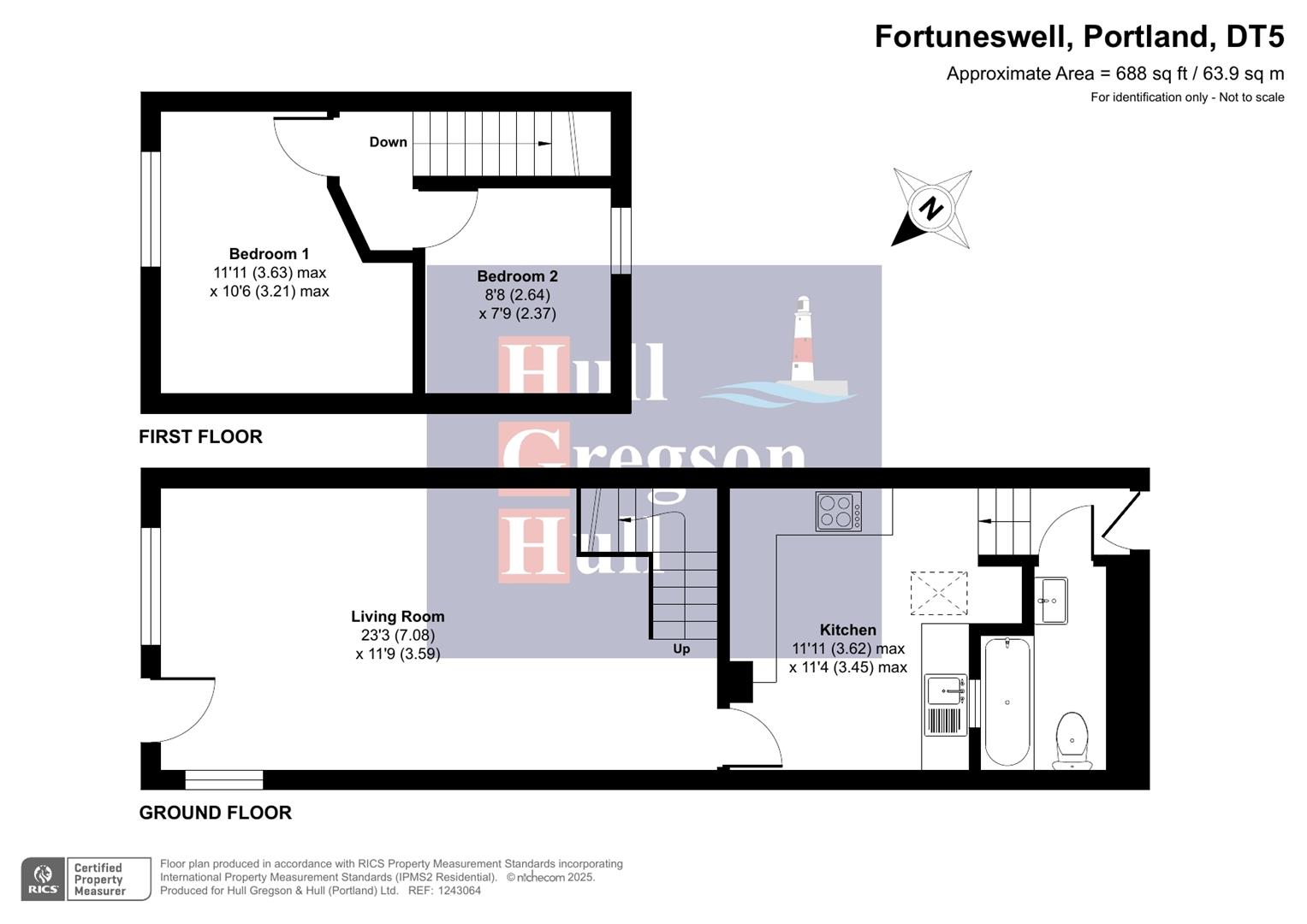 Floorplan for Fortuneswell, Portland