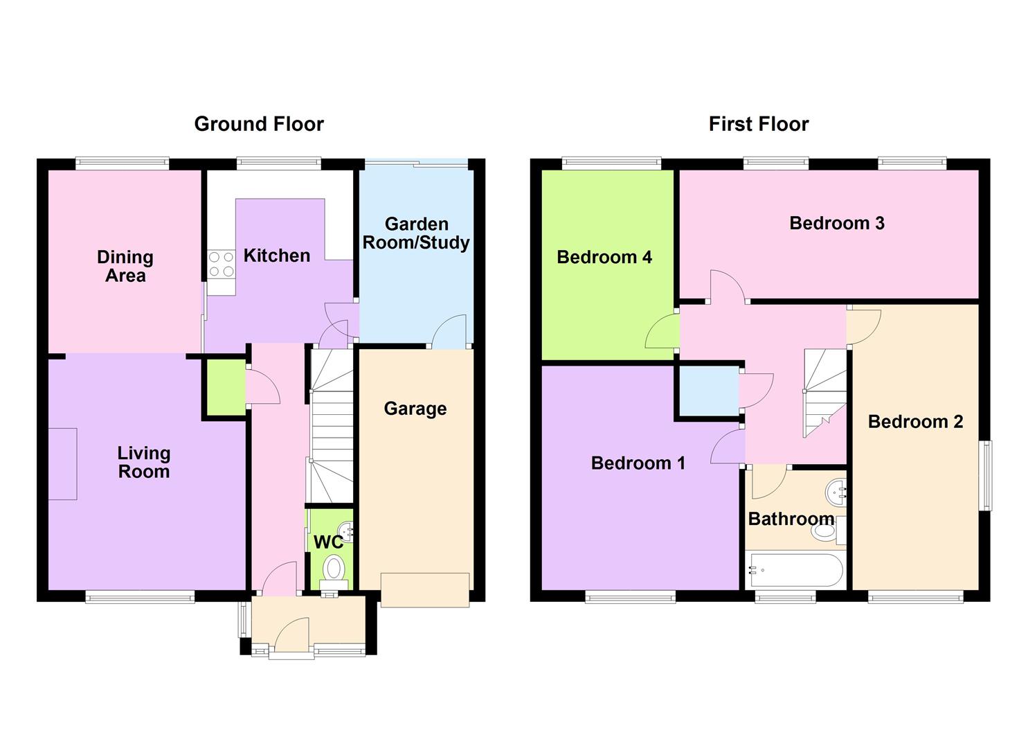 Floorplan for Mandeville Close, Weymouth