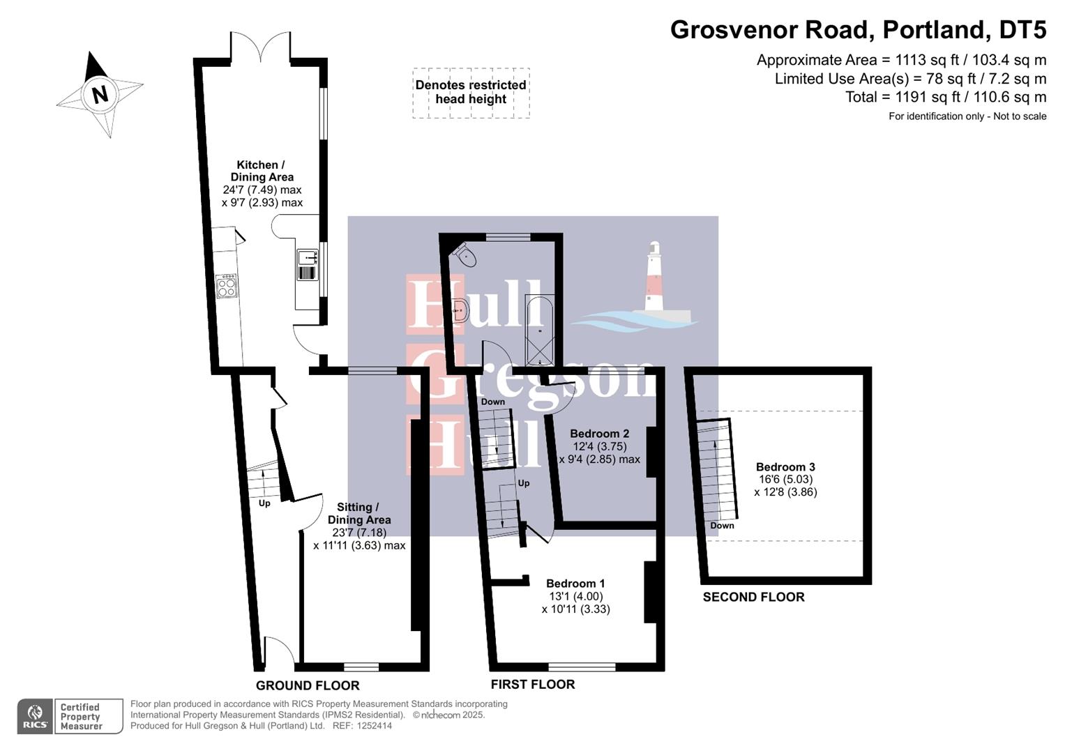 Floorplan for Grosvenor Road, Portland
