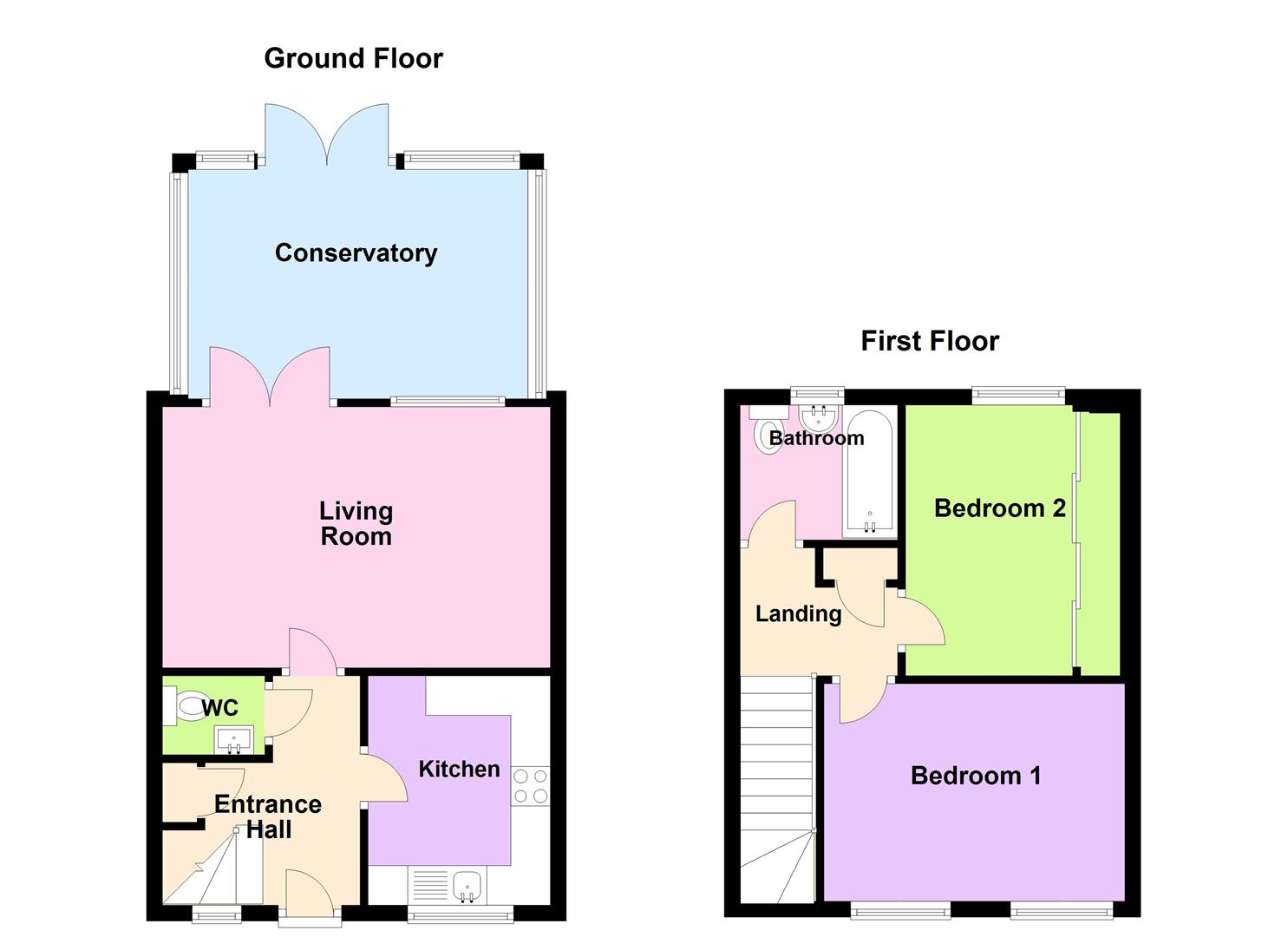 Floorplan for Sandholes Close, Portland