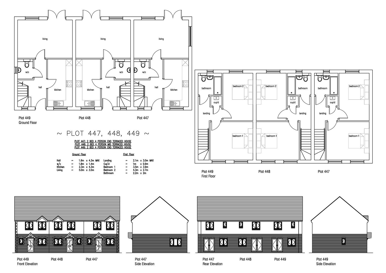 Floorplan for Plot 449 Markham Fields, 13 Stable Lane, Weymouth DT4 0NE