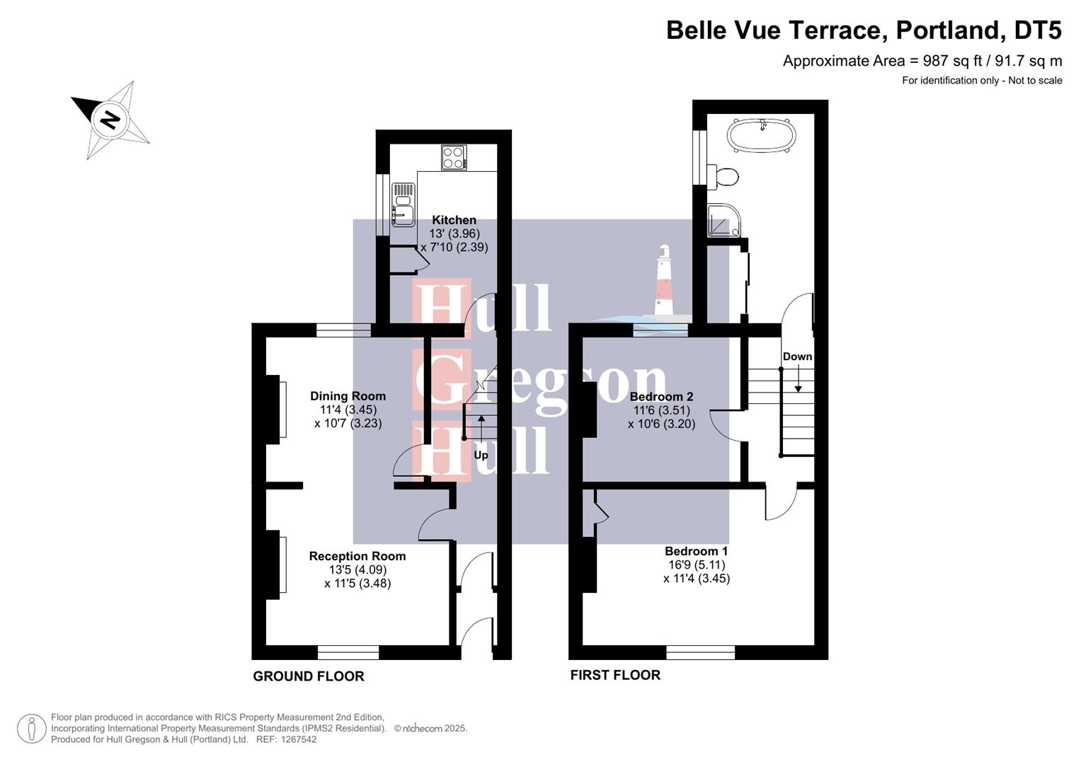 Floorplan for Belle Vue Terrace, Portland