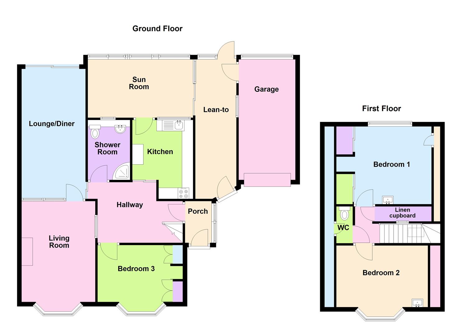Floorplan for Beaumont Avenue, Weymouth