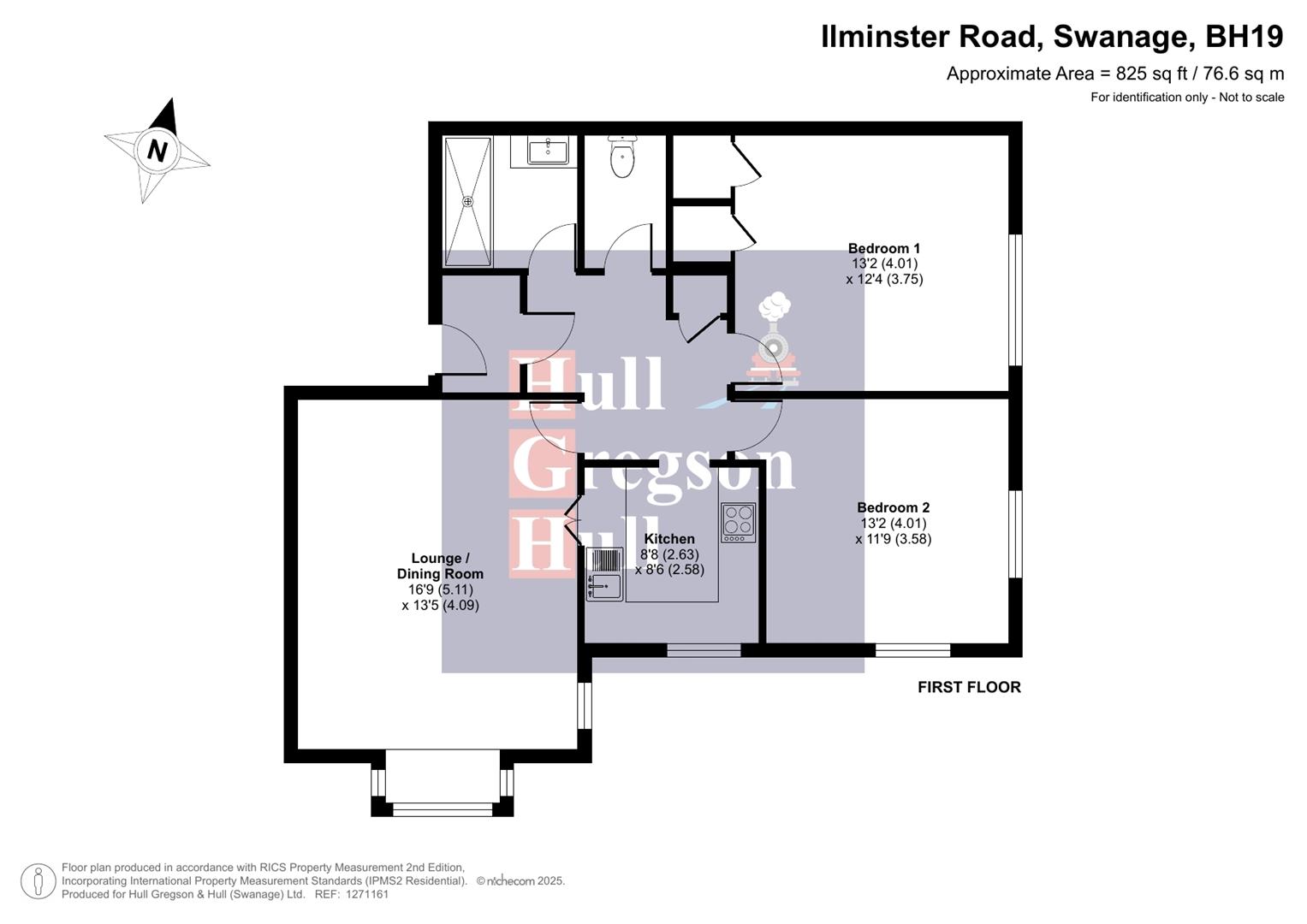 Floorplan for Rocquaine Court, Ilminster Road, Swanage