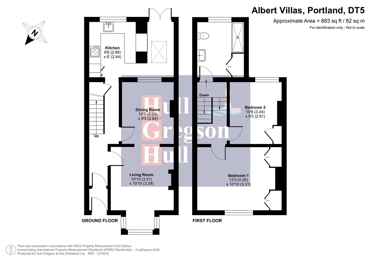 Floorplan for Albert Villas, Portland