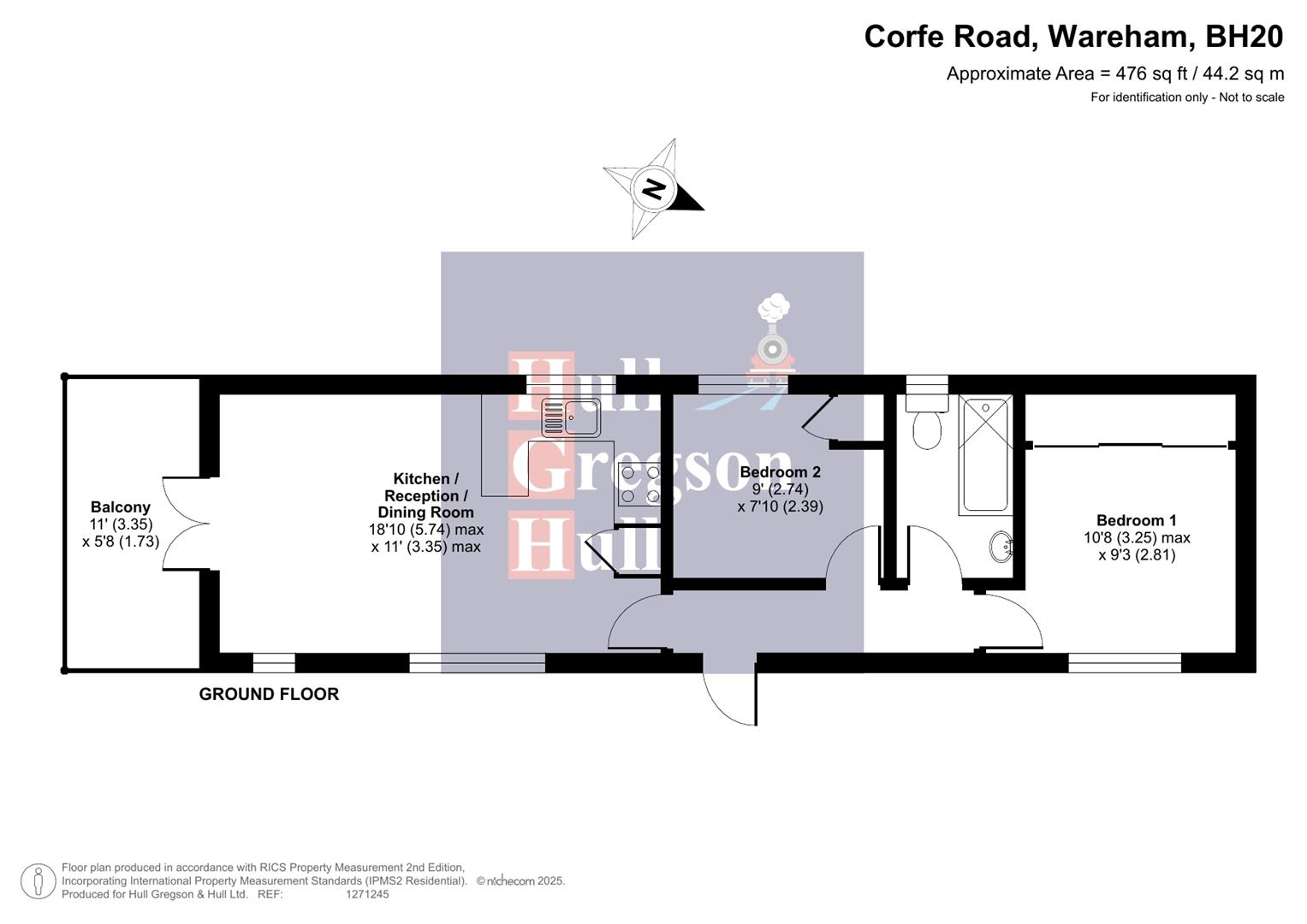 Floorplan for Corfe Road, Stoborough, Wareham
