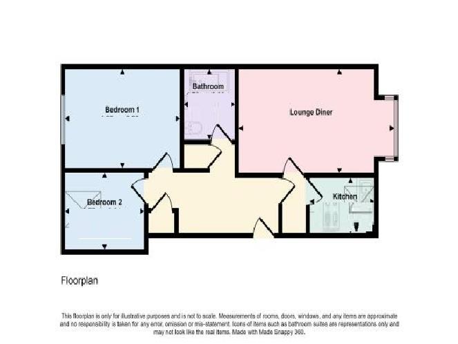 Floorplan for Cranborne Road, Swanage