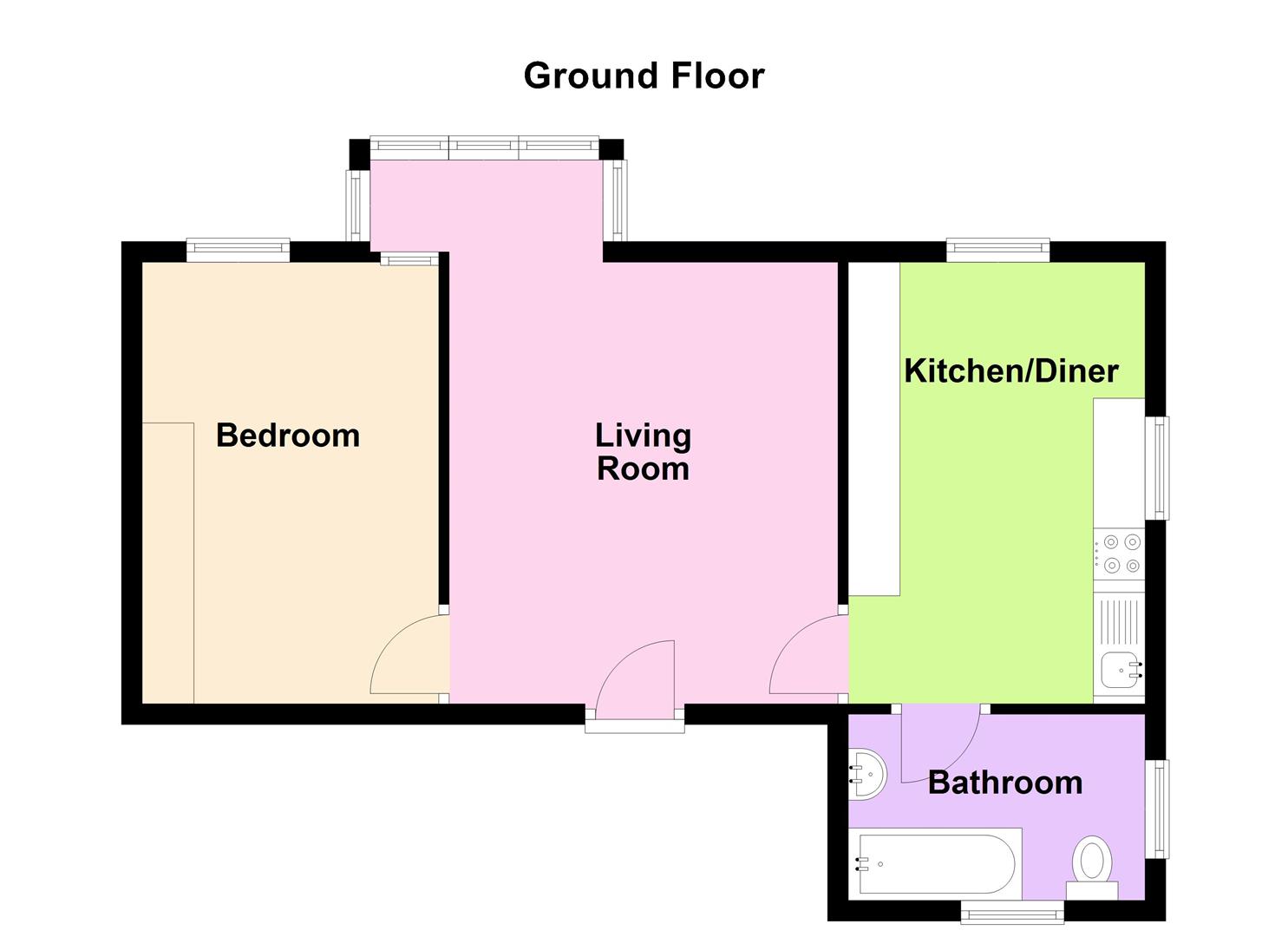 Floorplan for Lansdowne Square, Weymouth