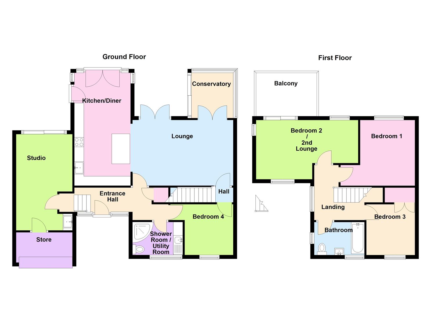 Floorplan for Moordown Avenue, Weymouth
