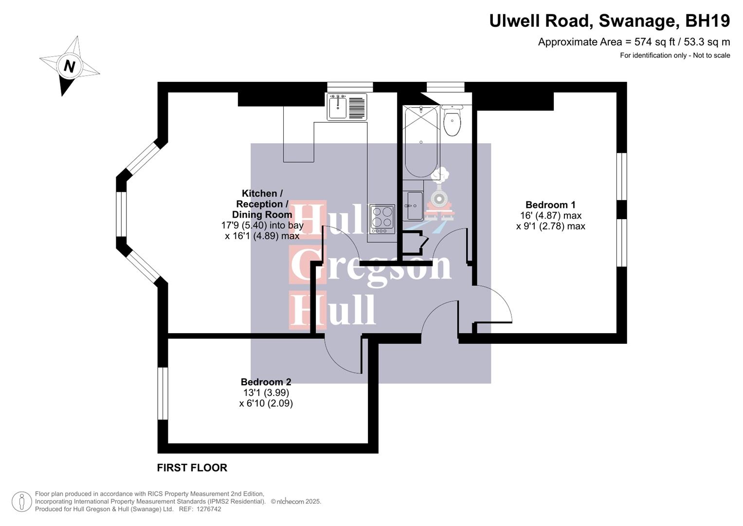 Floorplan for Lynden Hall, 25 Ulwell Road, Swanage