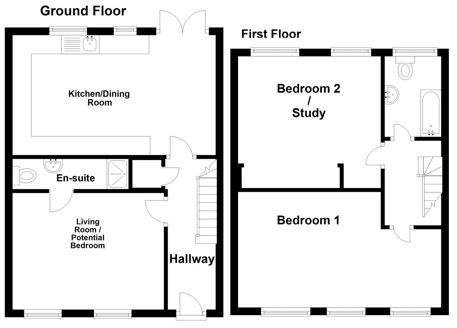 Floorplan for Pennsylvania Way, Portland