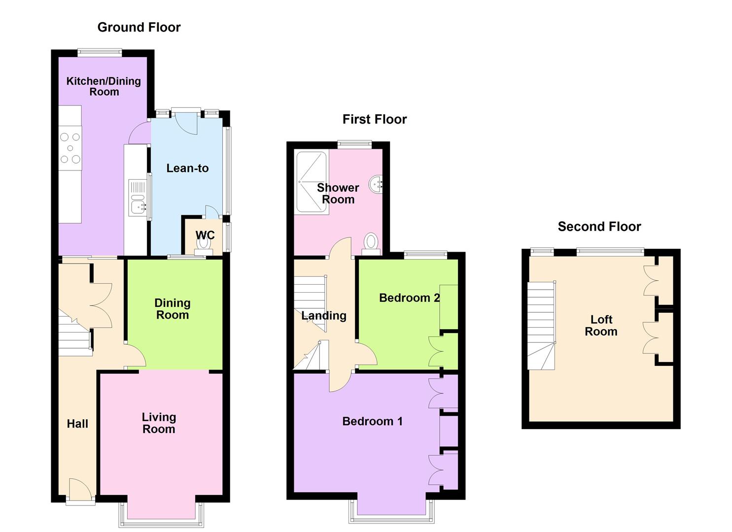 Floorplan for Ashton Road, Weymouth