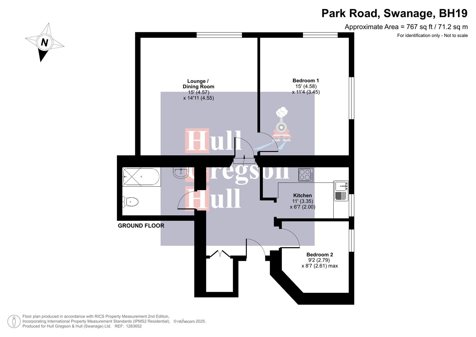 Floorplan for 21 Park Road, Swanage