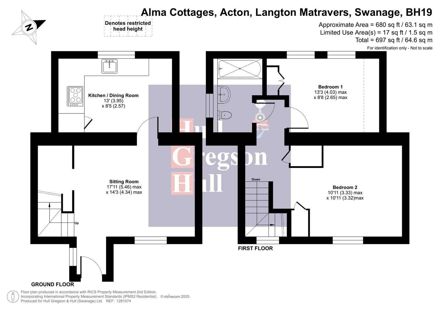 Floorplan for Acton, Langton Matravers, Swanage