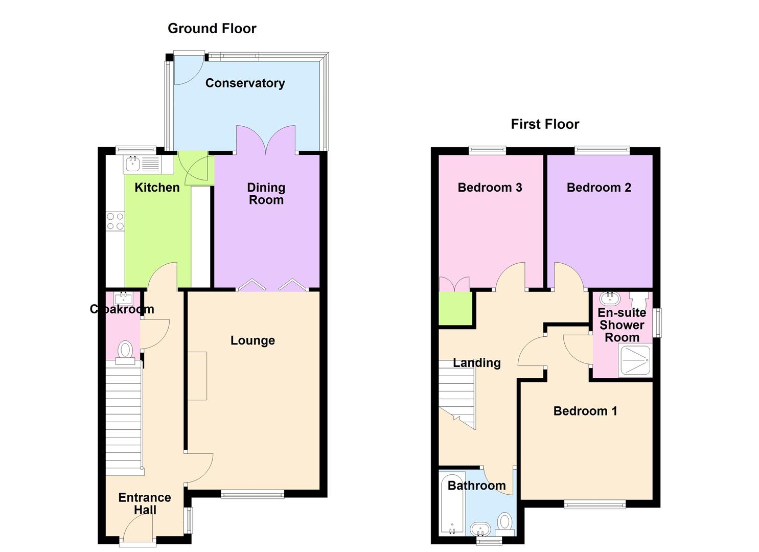 Floorplan for Melcombe Avenue, Weymouth