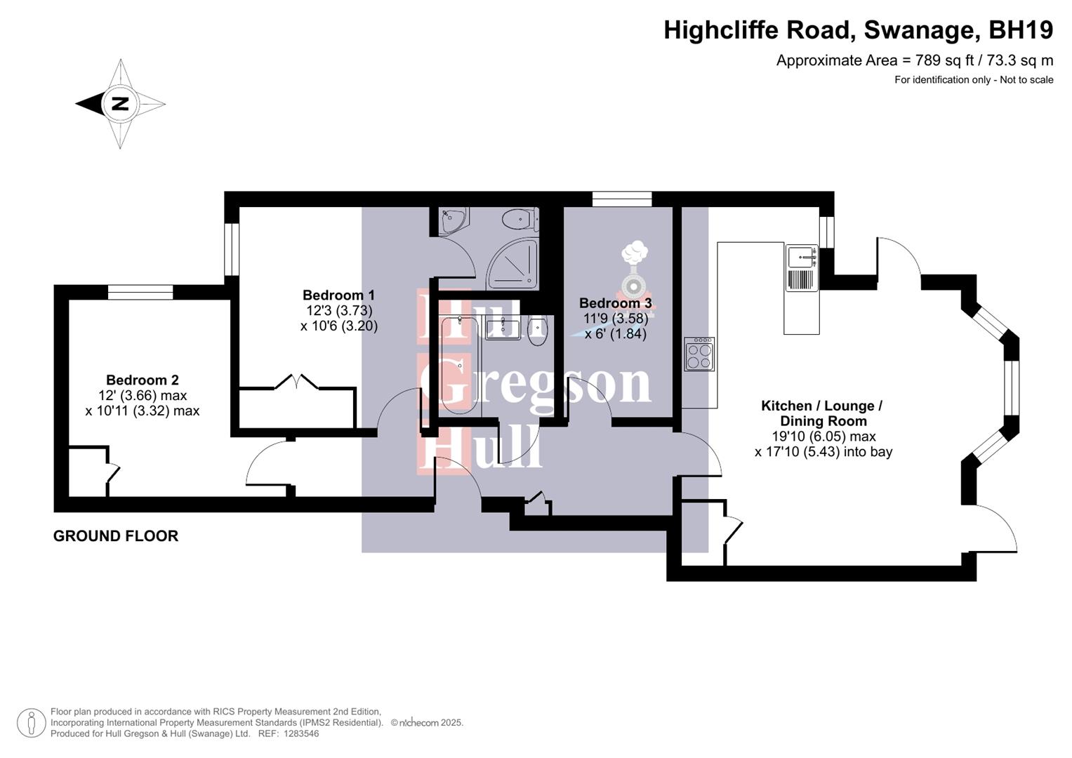 Floorplan for 7 Highcliffe Road, Swanage