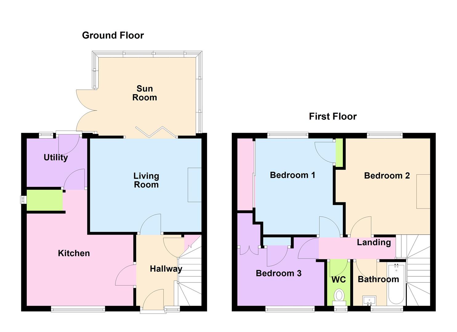 Floorplan for Benville Road, Weymouth