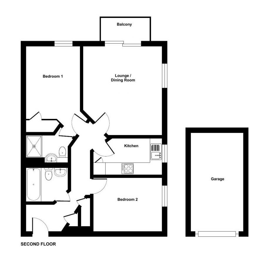 Floorplan for Corscombe Close, Weymouth