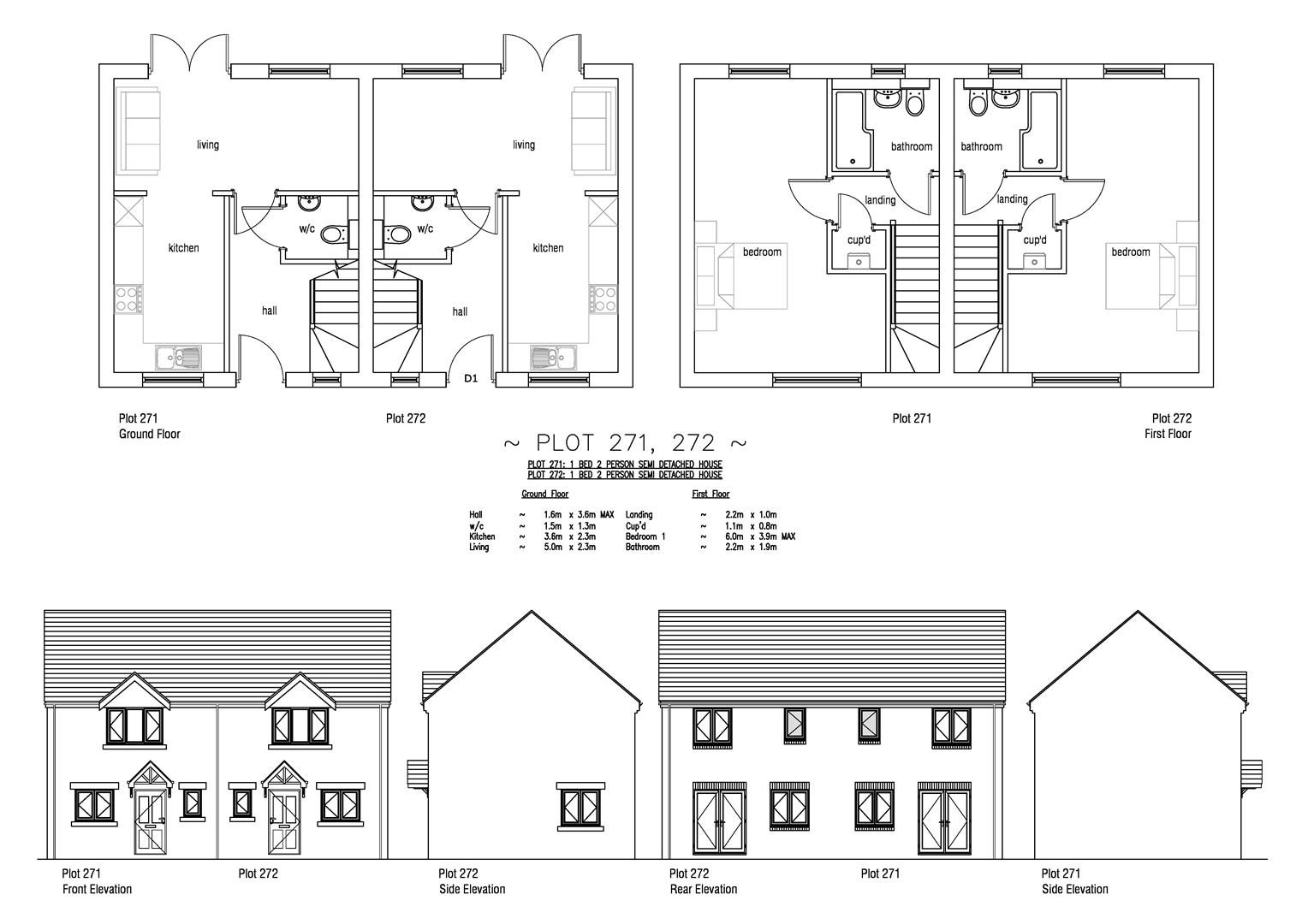 Floorplan for Plot 272 Curtis Fields, 19 Old Farm Lane, Weymouth, DT4 0FQ