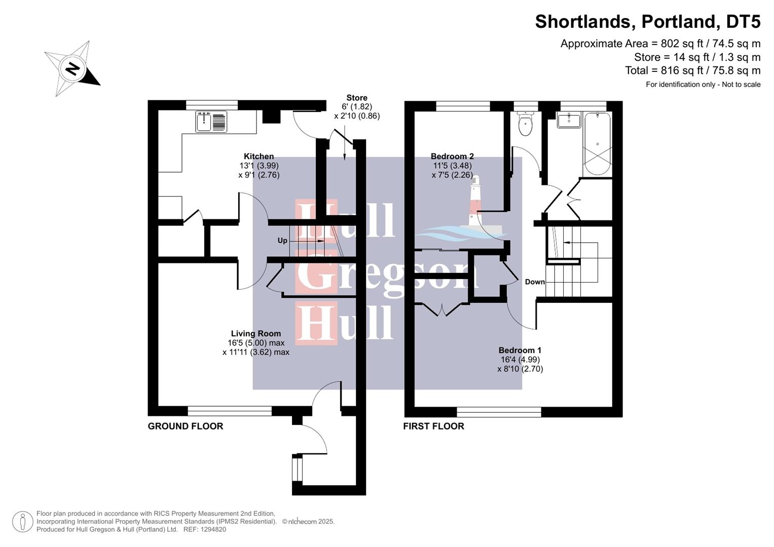 Floorplan for Shortlands, Portland