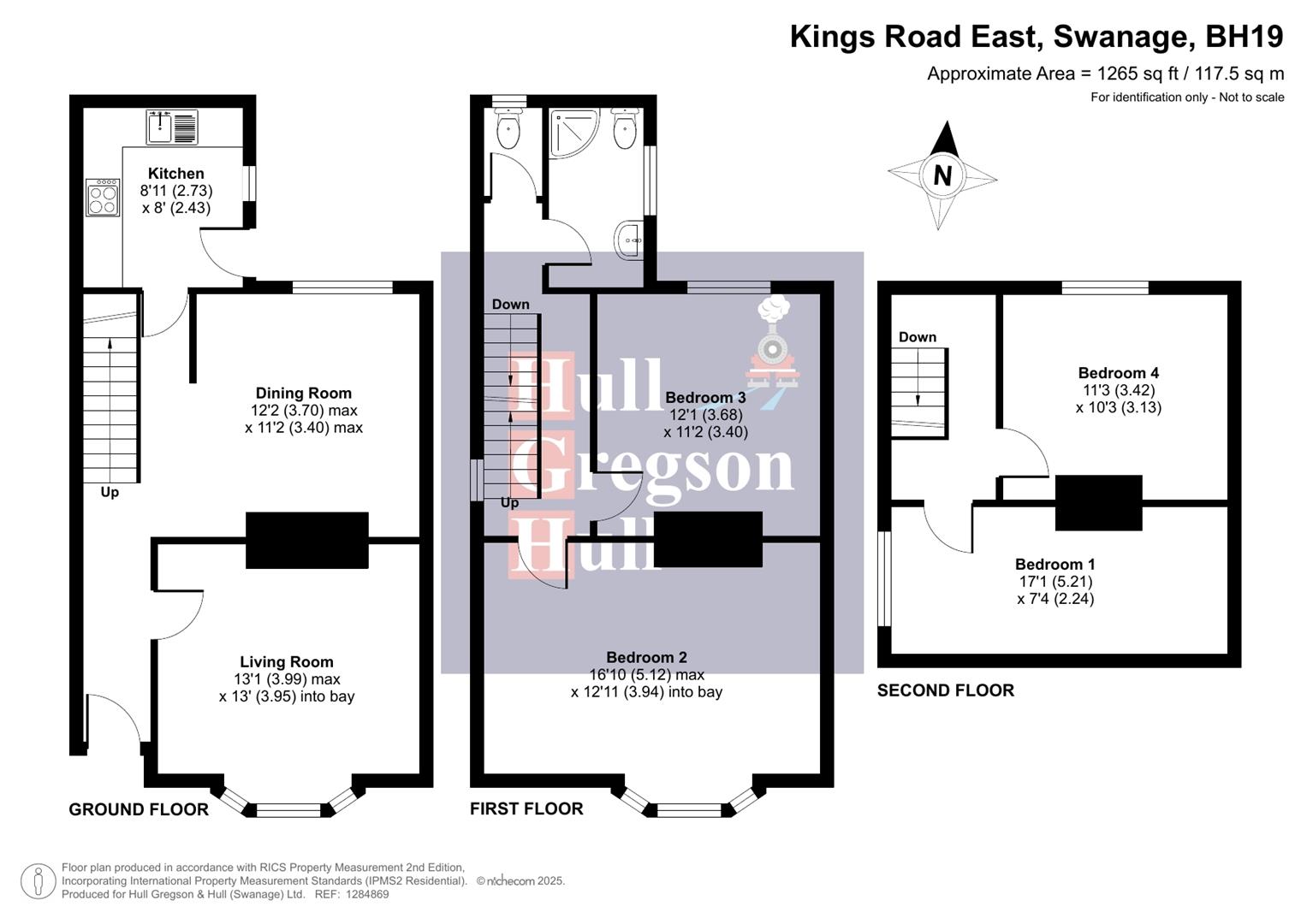 Floorplan for Kings Road East, Swanage