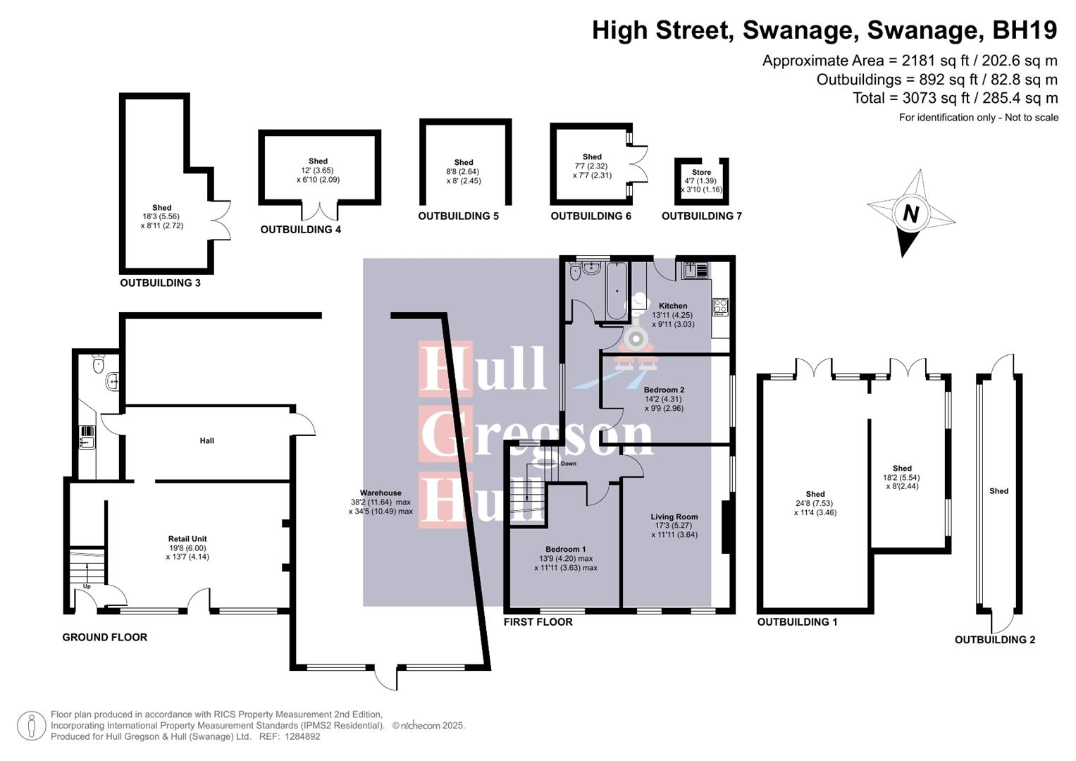 Floorplan for High Street, Swanage