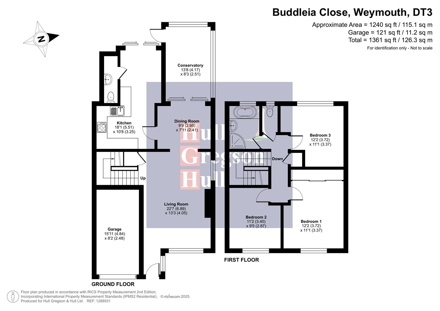 Floorplan for Buddleia Close, Weymouth
