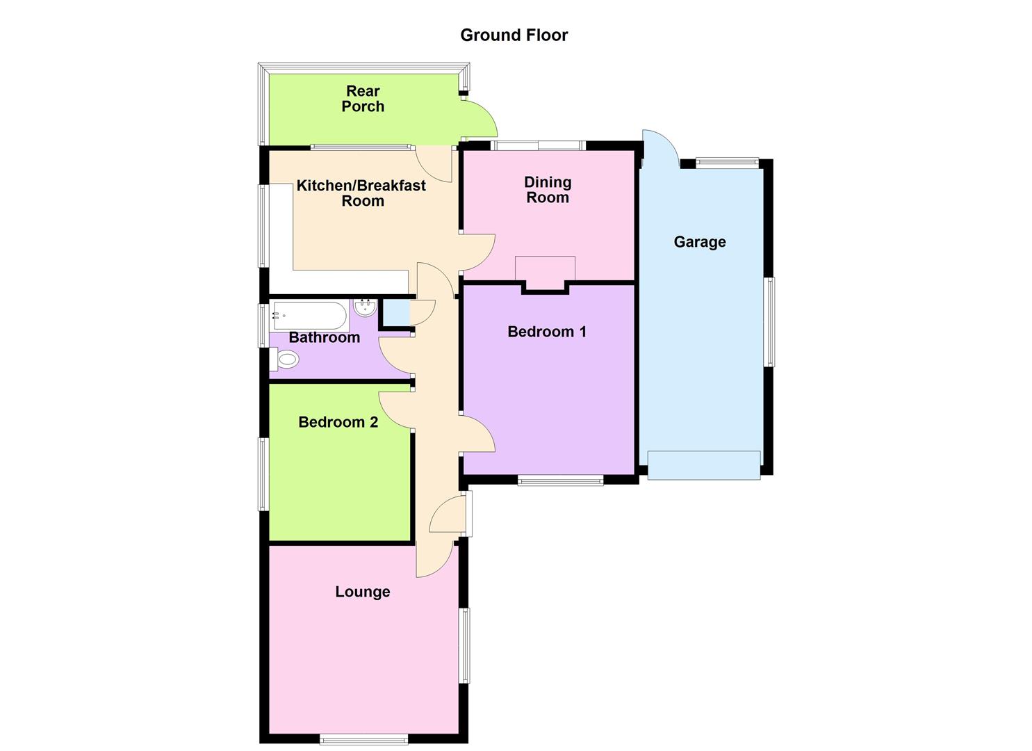 Floorplan for Rex Lane, Chickerell, Weymouth