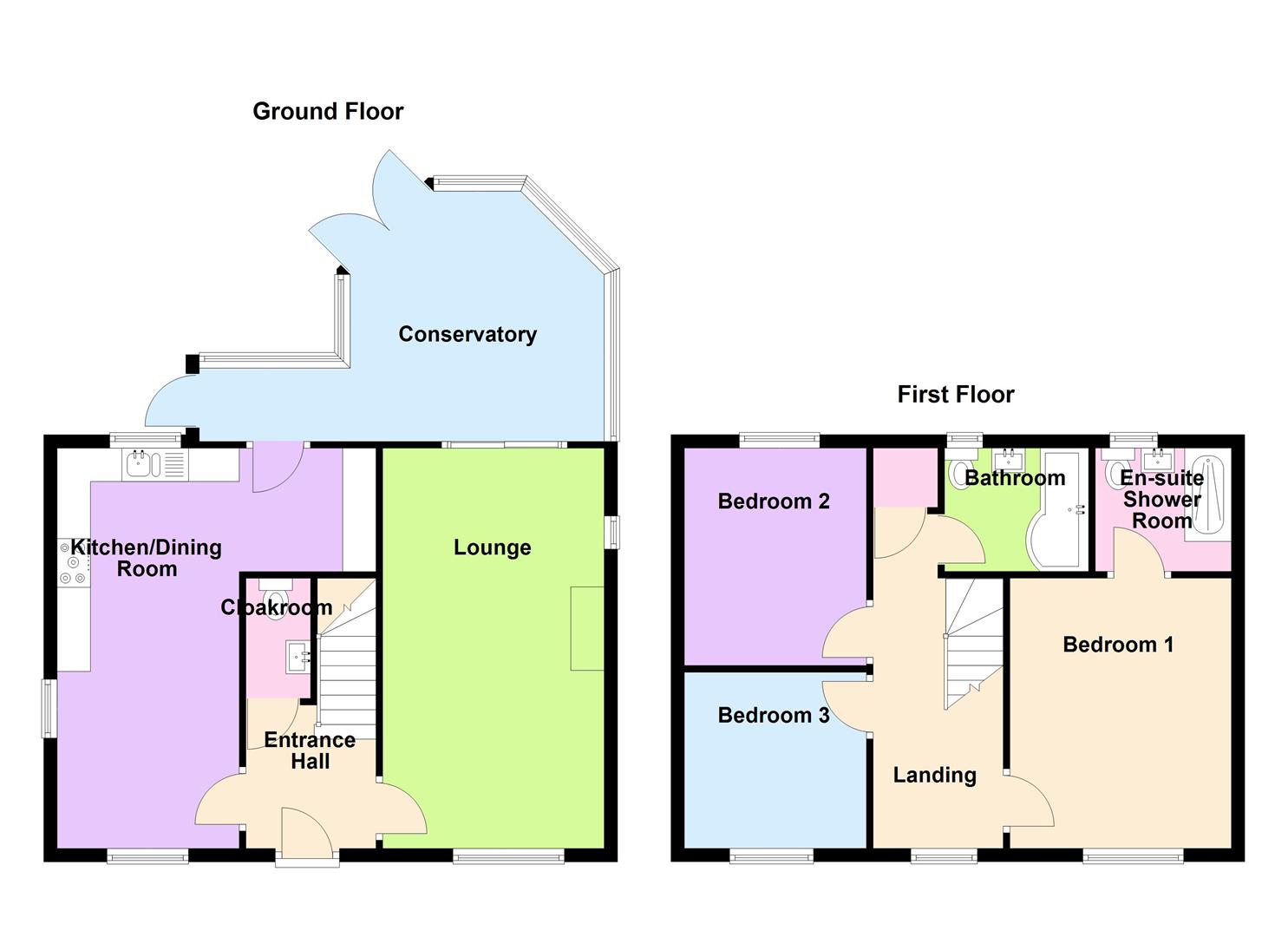 Floorplan for Magiston Street, Stratton, Dorchester