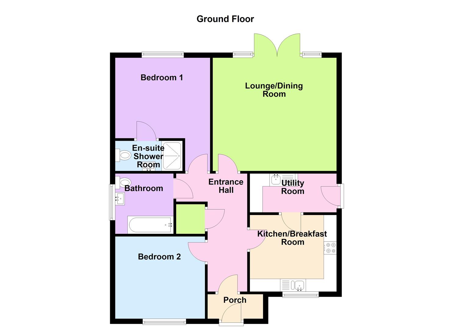 Floorplan for 33 Kingbarrow Drive, Portland DT5 2FH
