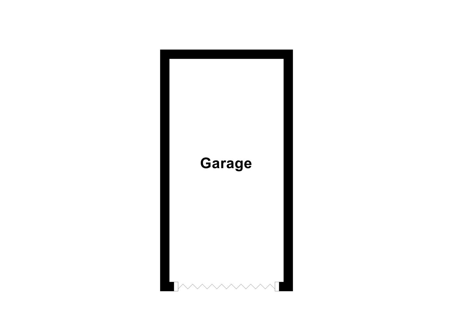 Floorplan for Garage, Haylands, Portland
