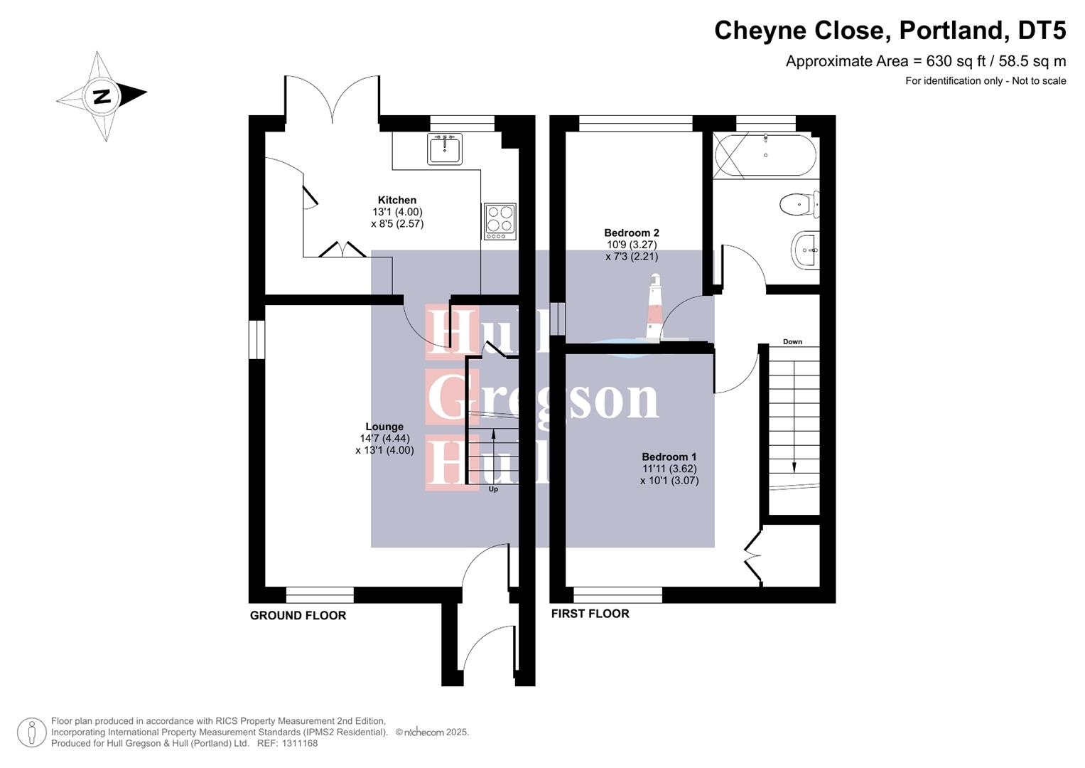 Floorplan for Cheyne Close, Portland