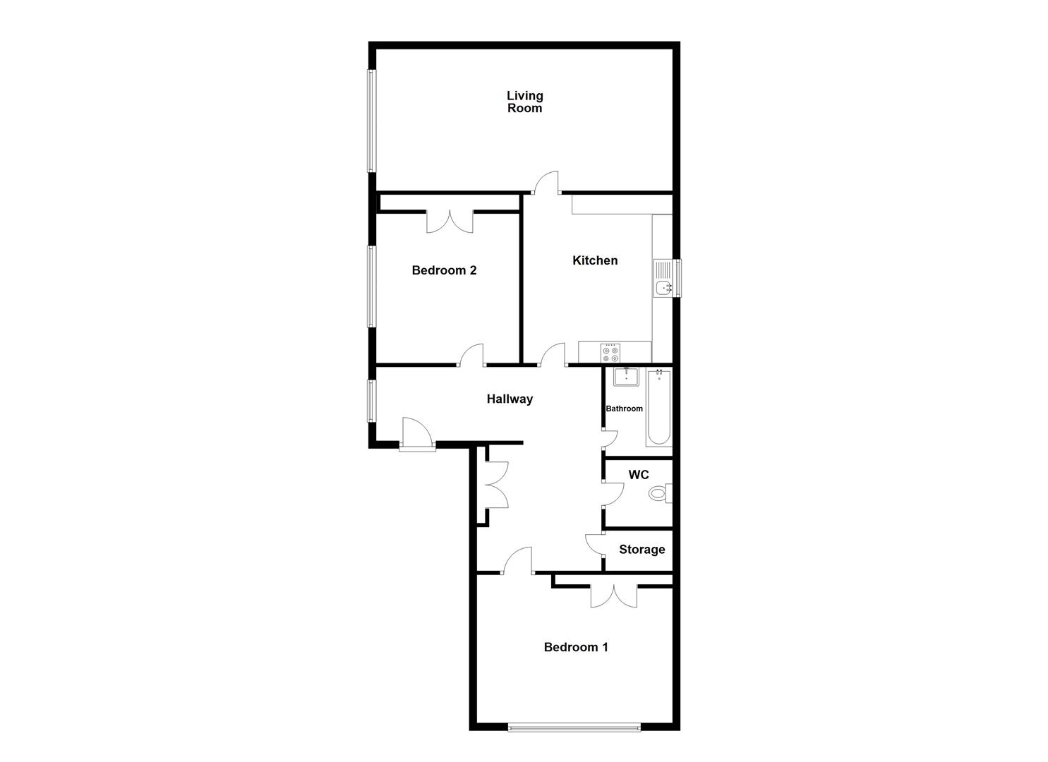 Floorplan for Victoria Avenue, Swanage