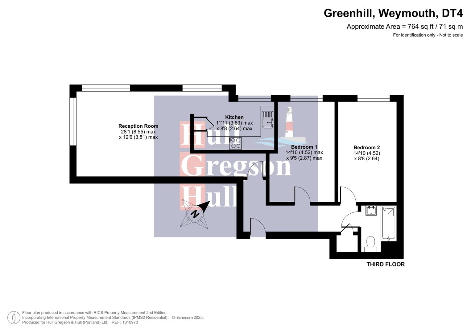 Floorplan for Greenhill, Weymouth
