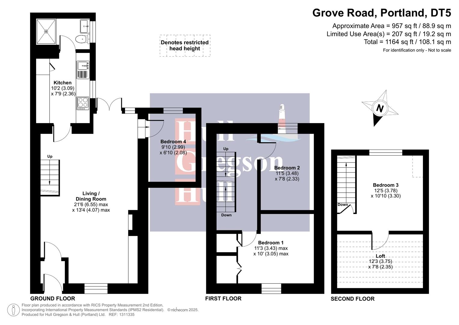 Floorplan for Grove Road, Portland