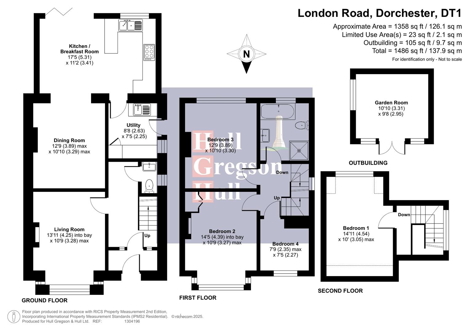 Floorplan for London Road, Dorchester