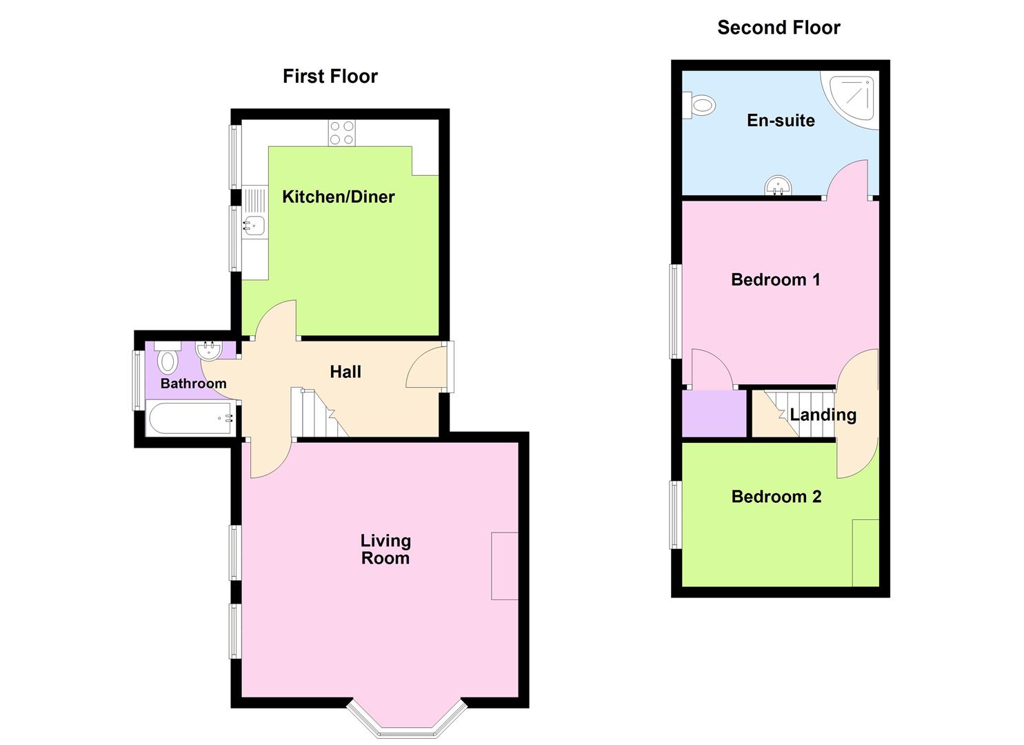 Floorplan for White Court, Kirtleton Avenue, Weymouth