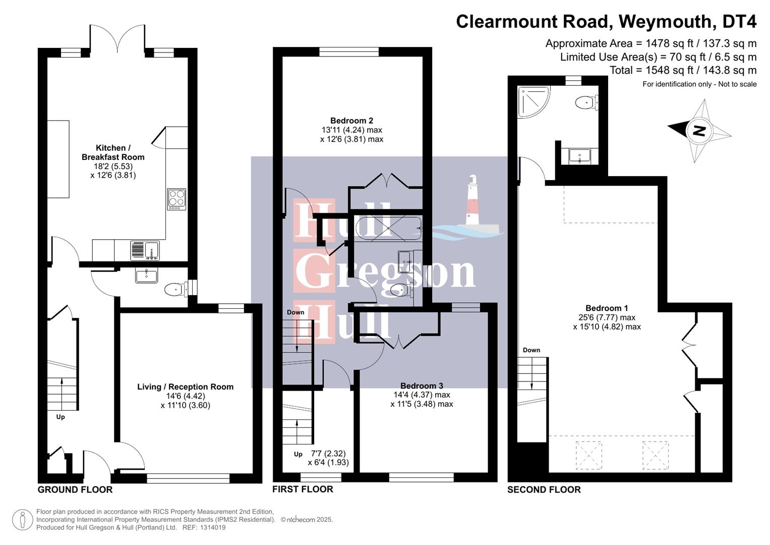 Floorplan for Clearmount Road, Weymouth