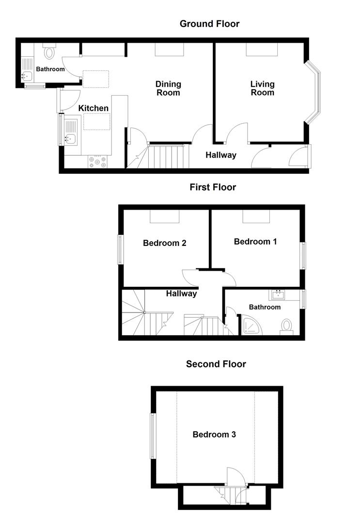 Floorplan for Portland Road, Weymouth