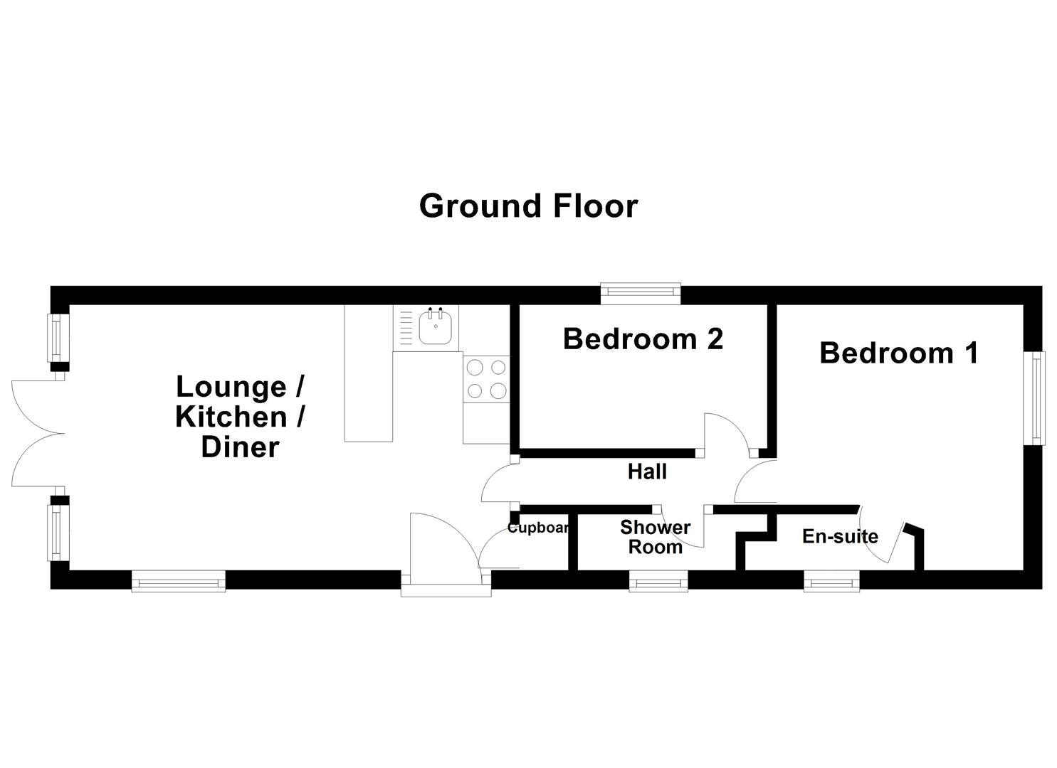 Floorplan for Priests Way, Swanage