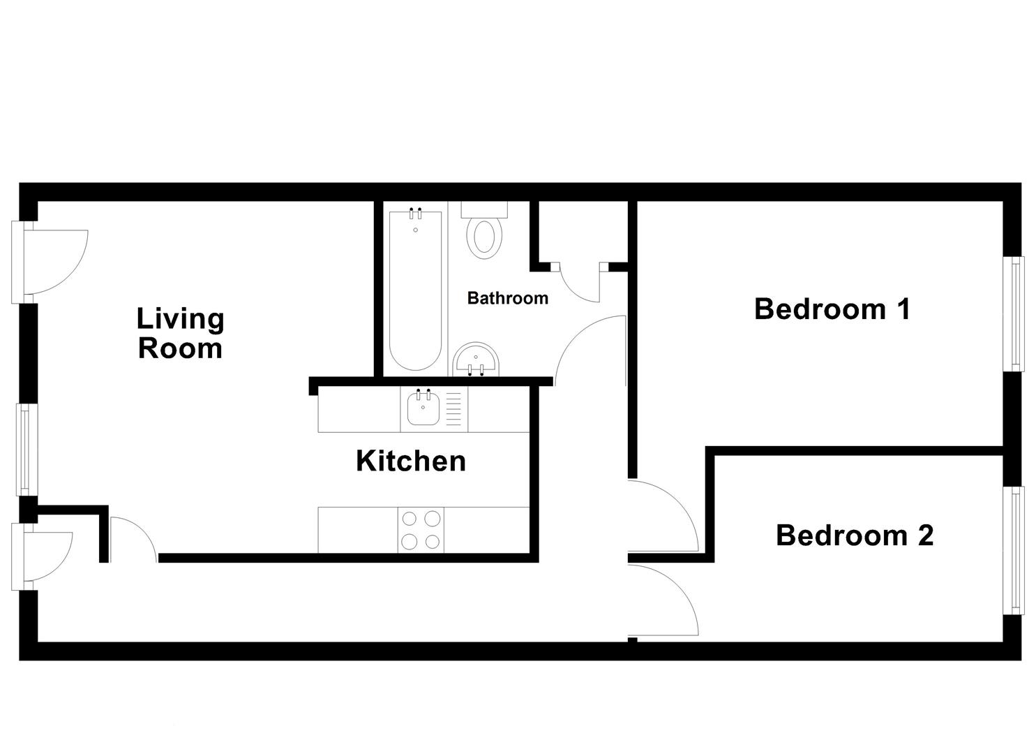 Floorplan for Fortuneswell, Portland