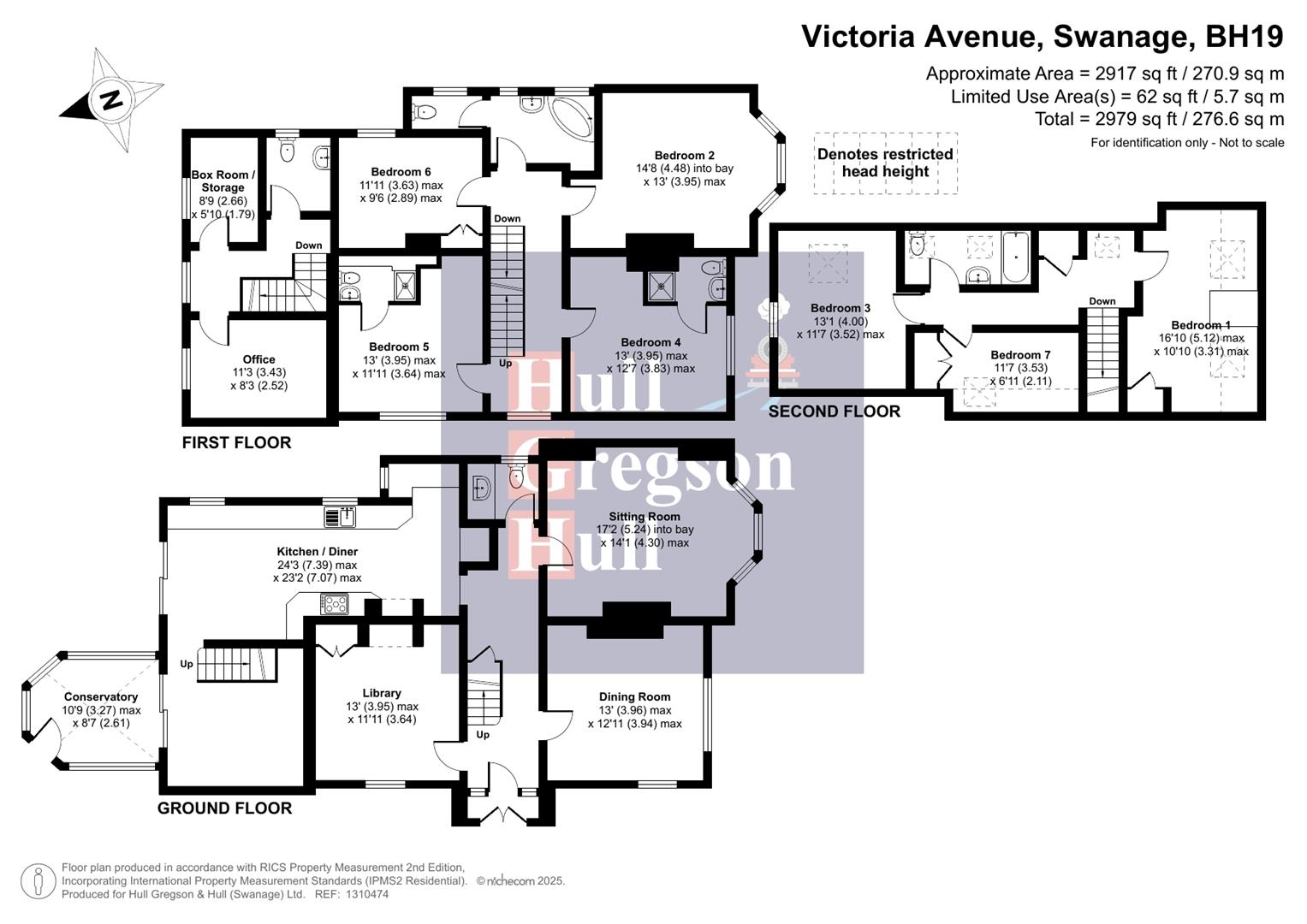 Floorplan for Victoria Avenue, Swanage