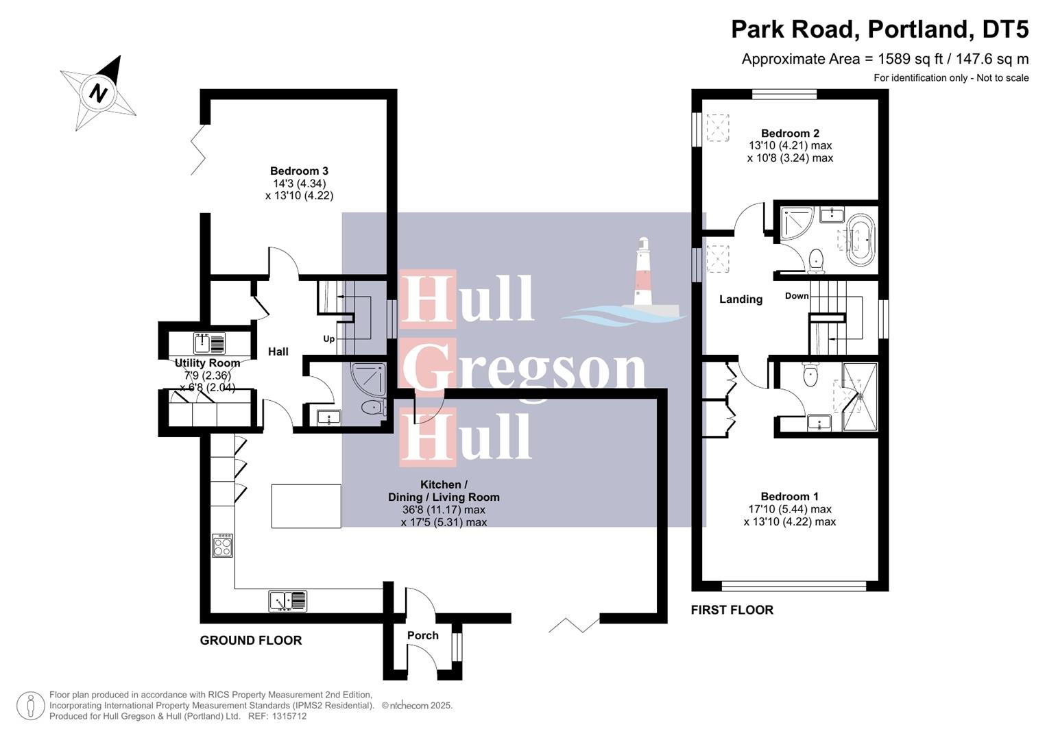 Floorplan for The Mill House, Park Road, Portland