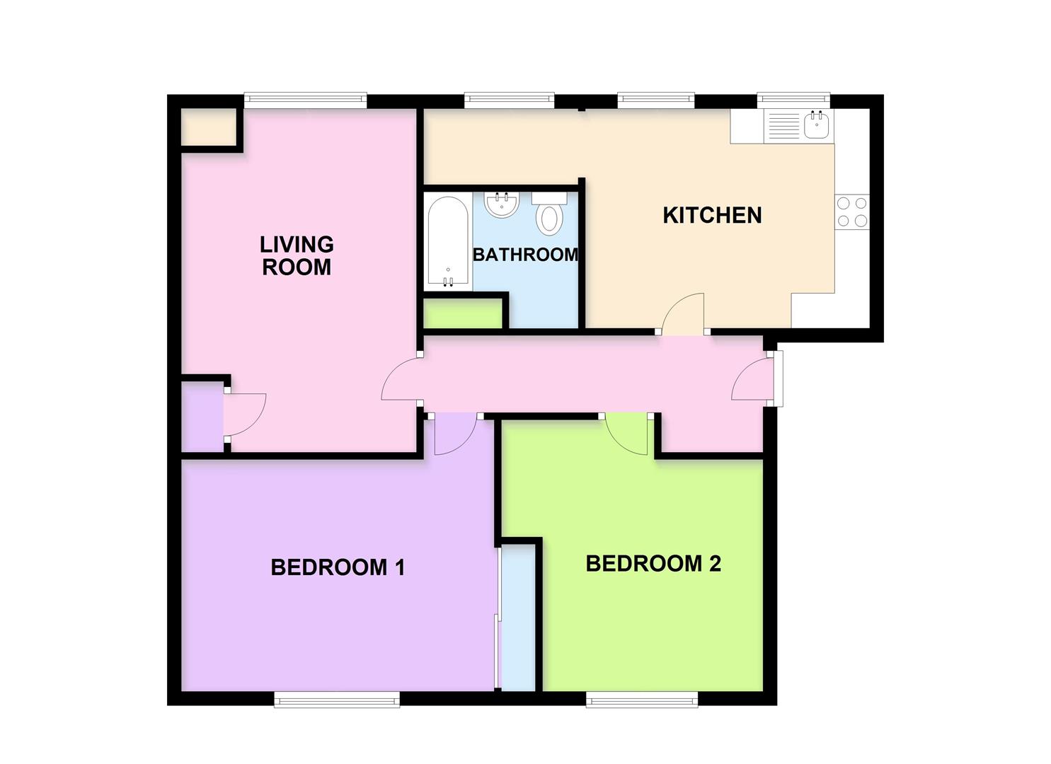 Floorplan for Savoy Court, Woolcombe Road, Portland