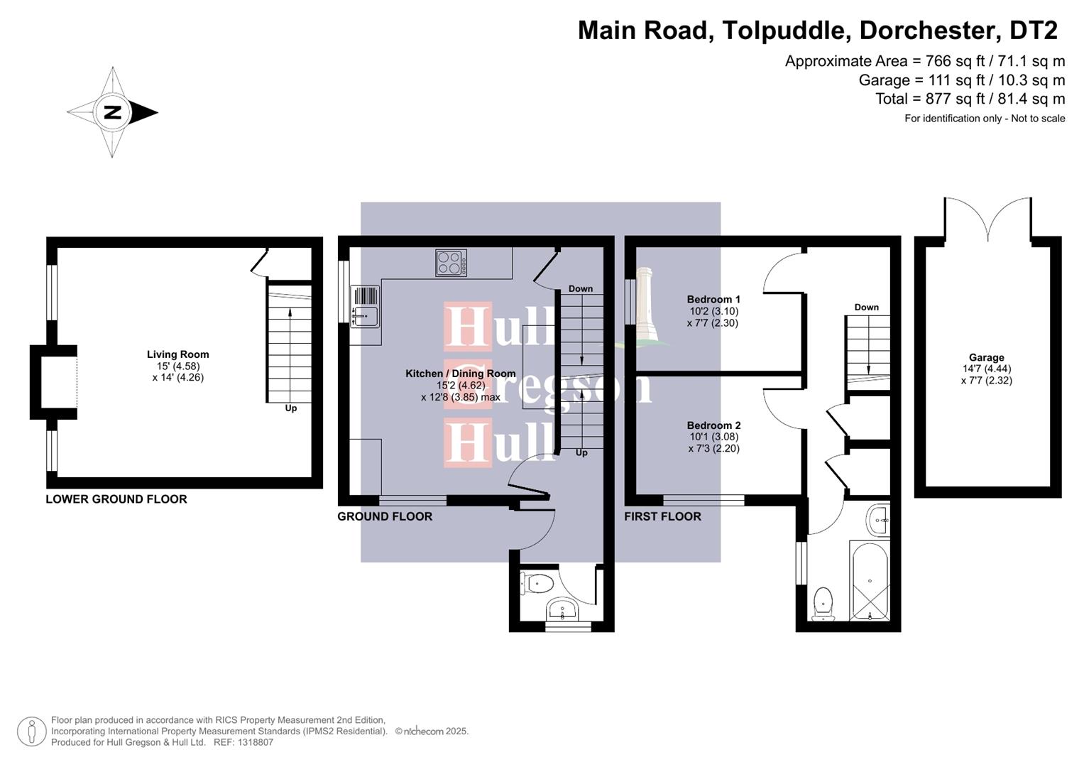 Floorplan for Main Road, Tolpuddle, Dorchester