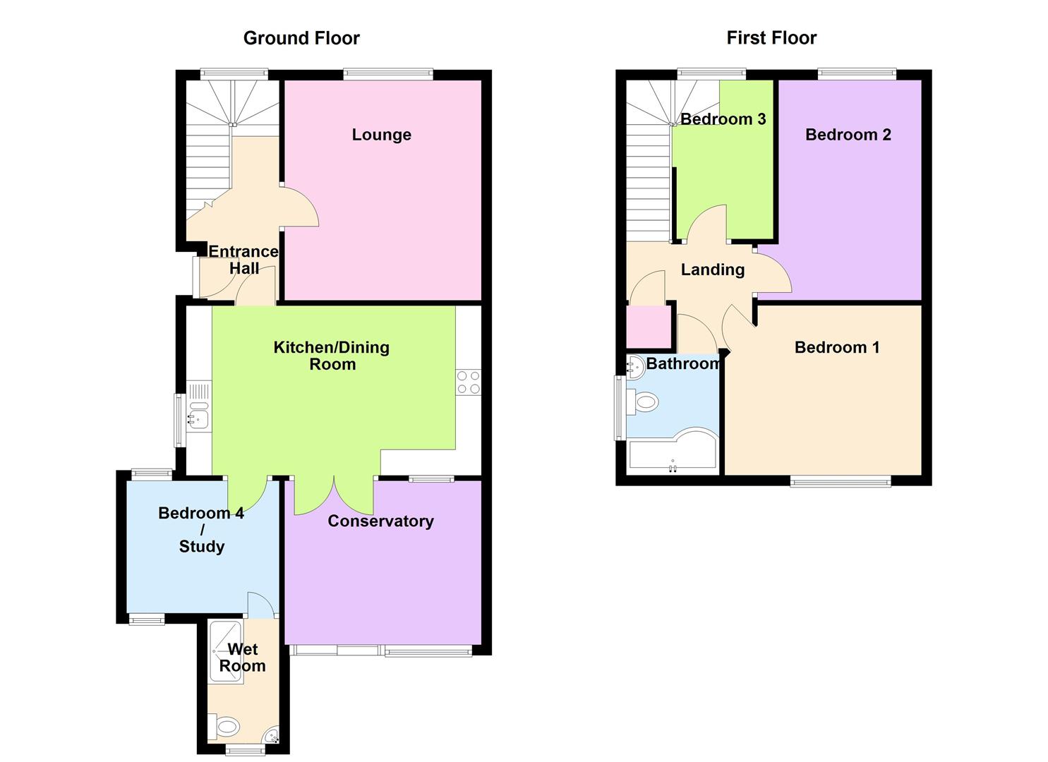 Floorplan for Lichfield Road, Weymouth