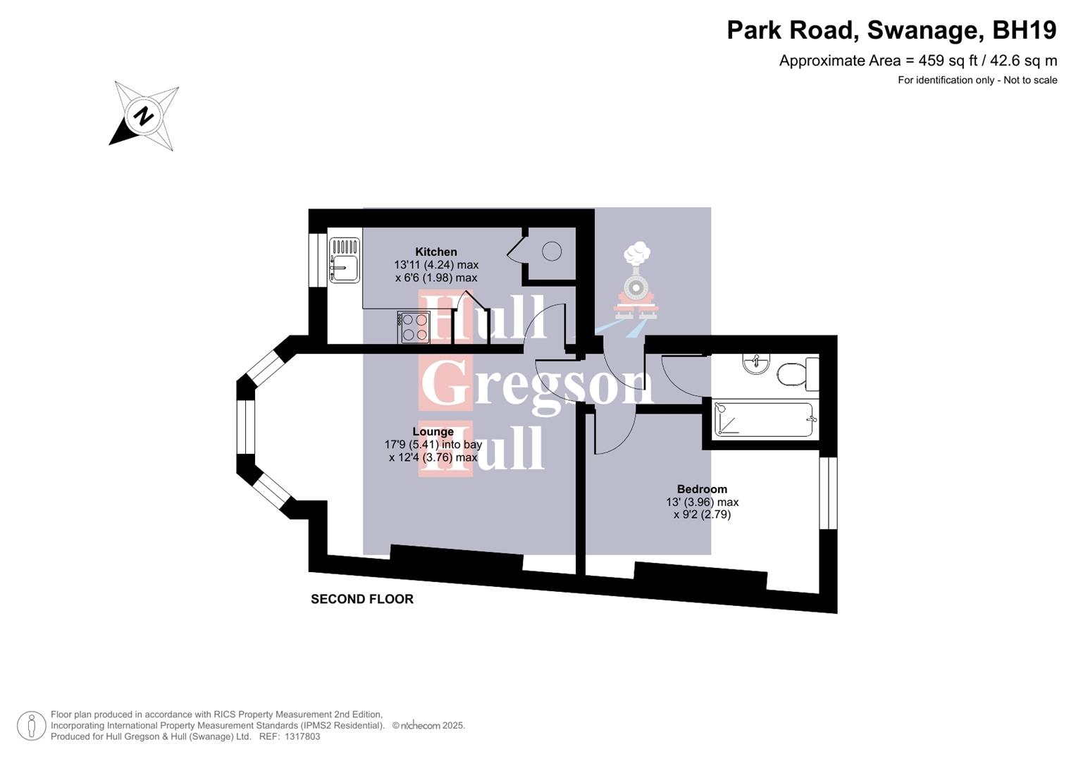 Floorplan for 56 Park Road, Swanage