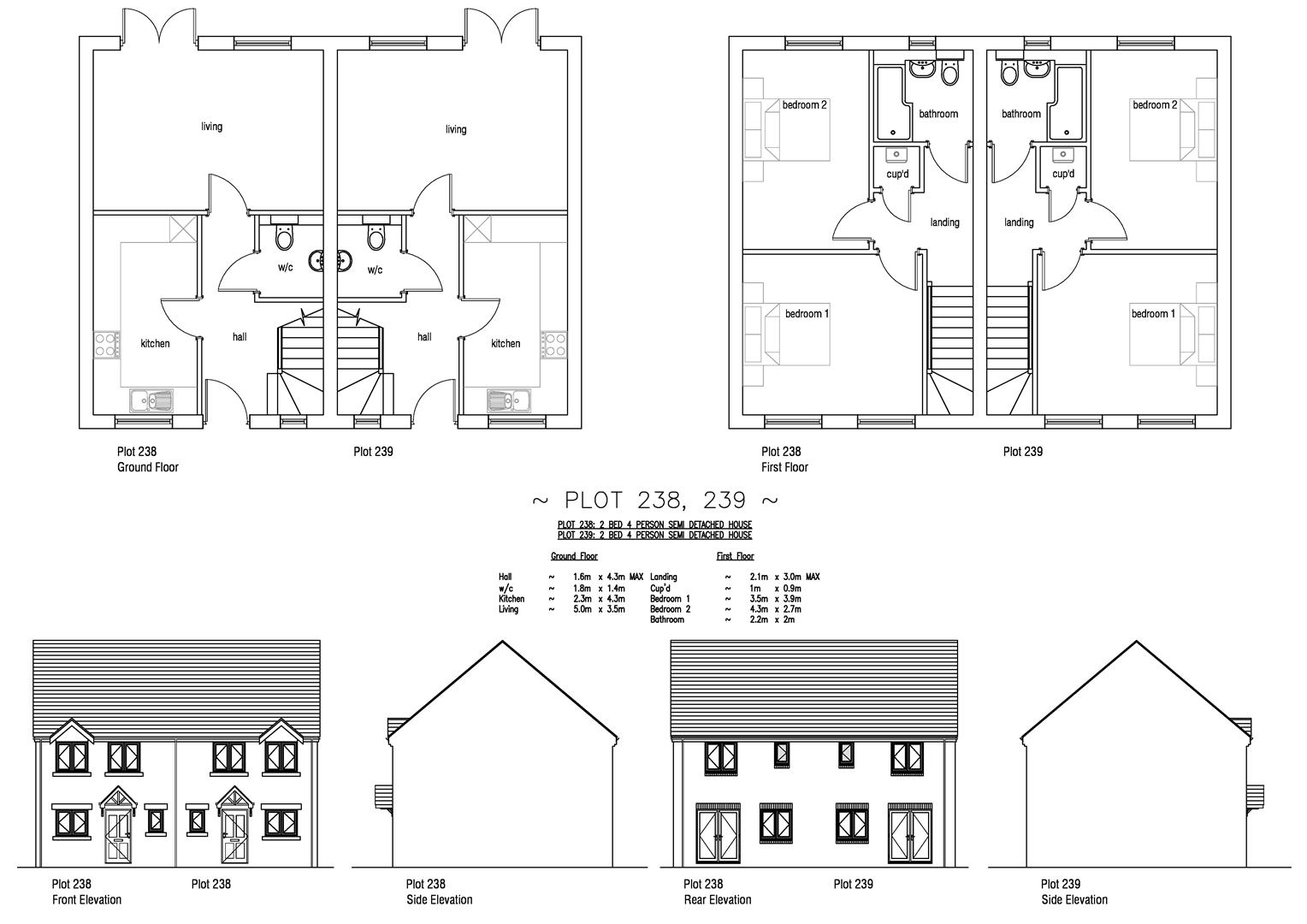 Floorplan for Plot 239 Curtis Fields, 62 Orchard Way, Weymouth DT4 0FQ